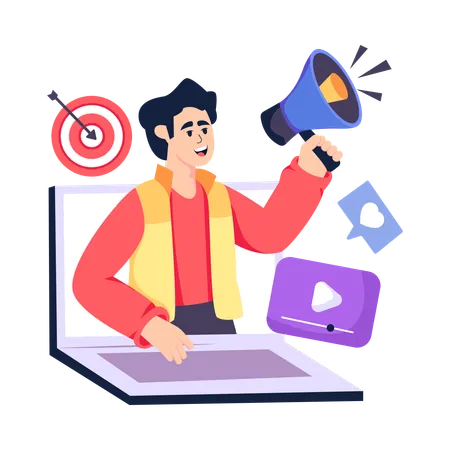 Online Advertising  Illustration