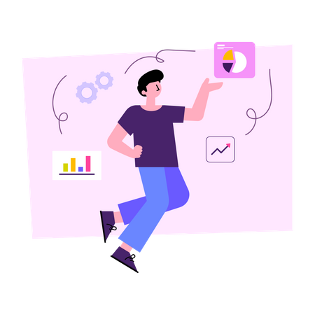 Online analytics  Illustration