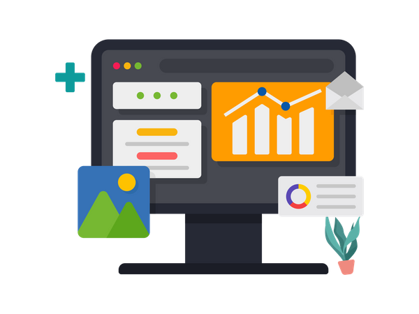 Online Analytics  Illustration