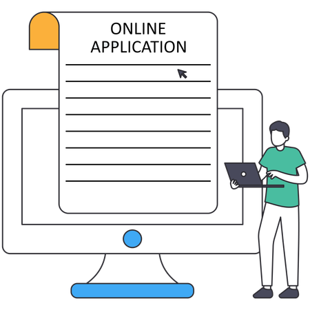 Online Application  Illustration