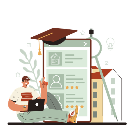 Online Architect service  Illustration