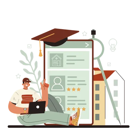 Online Architect service  Illustration