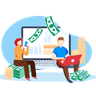 online banking illustration svg