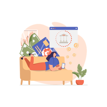 Online-Banking  Illustration