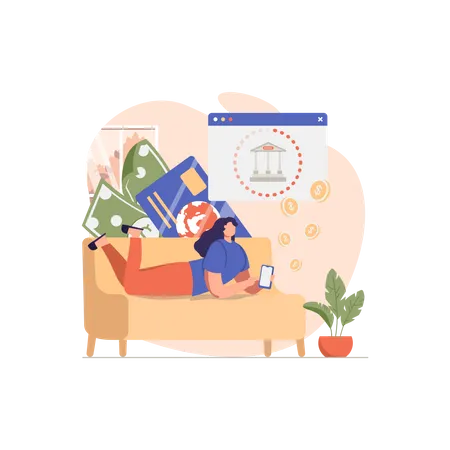 Online-Banking  Illustration