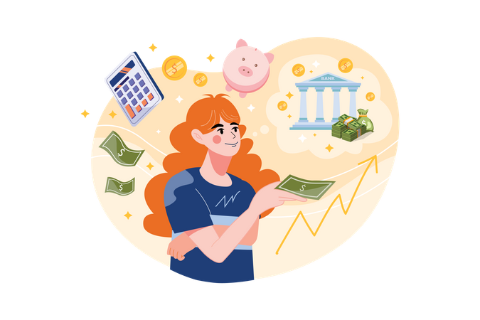 Online-Banking  Illustration