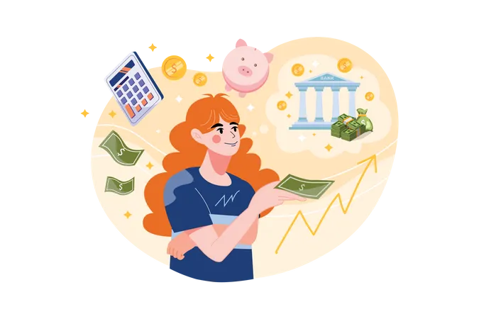 Online-Banking  Illustration