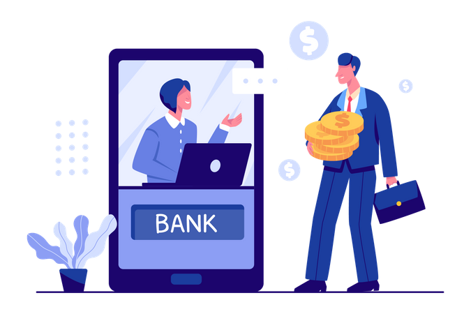 Online-Banking  Illustration