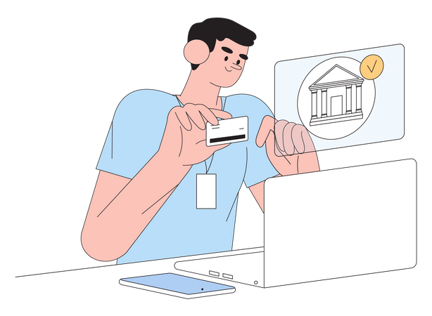 Online Banking  Illustration