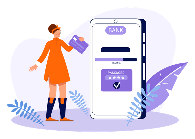 Online banking  Illustration