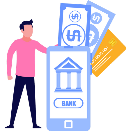 Online banking  Illustration