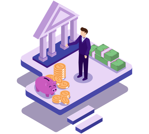 Online banking  Illustration