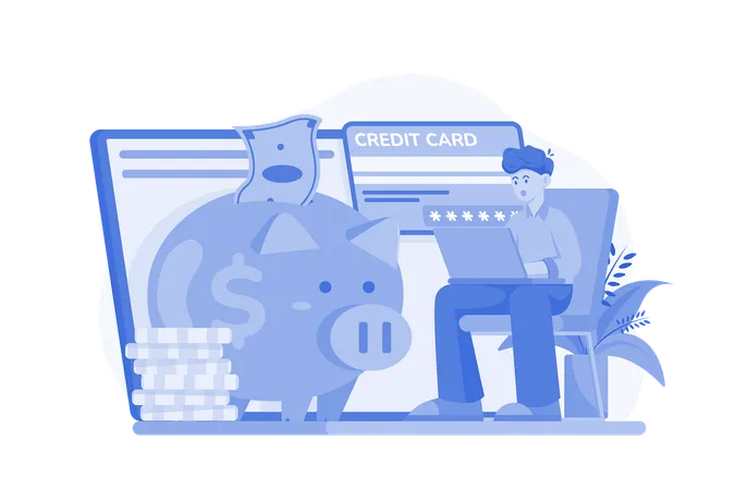 Online Banking  Illustration