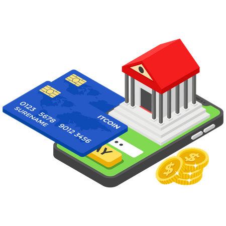 Online Banking  Illustration