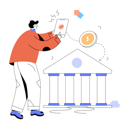 Online Banking  Illustration