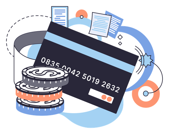 Online banking technology  Illustration