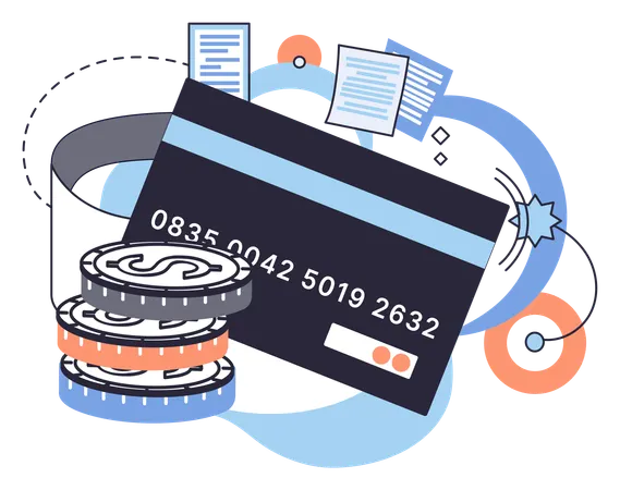 Online banking technology  Illustration