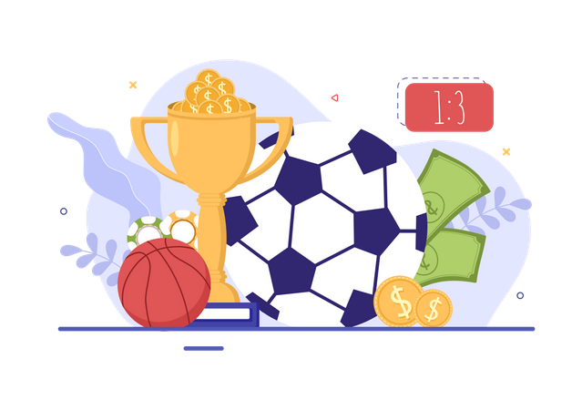 Online Betting Sports  Illustration