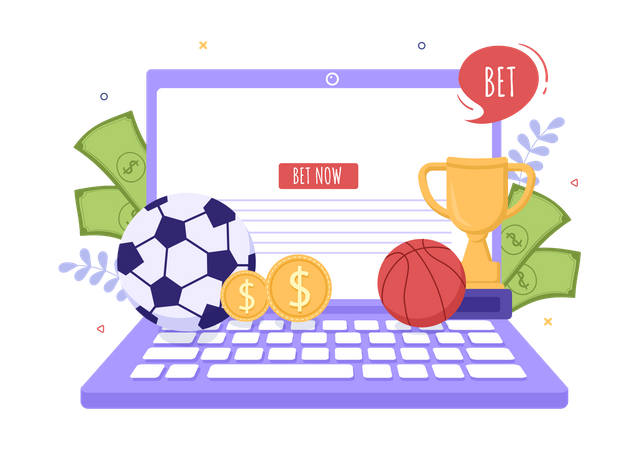 Online Betting Sports  Illustration