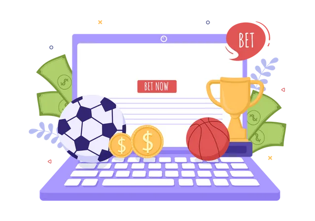 Online Betting Sports  Illustration