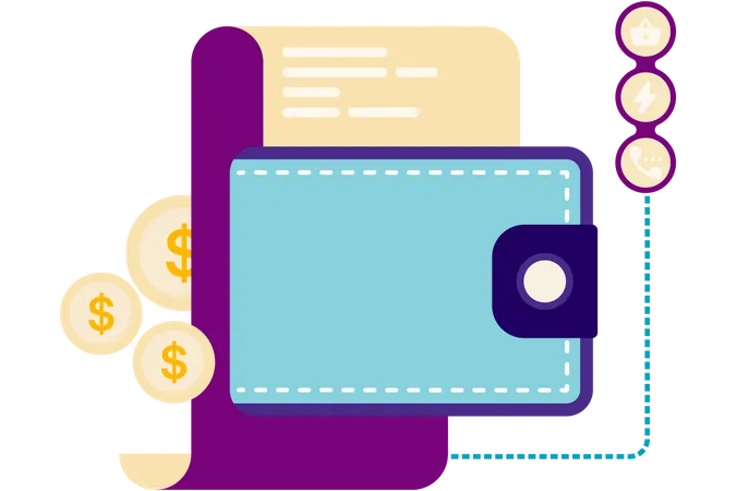 Online Bill Payments  Illustration