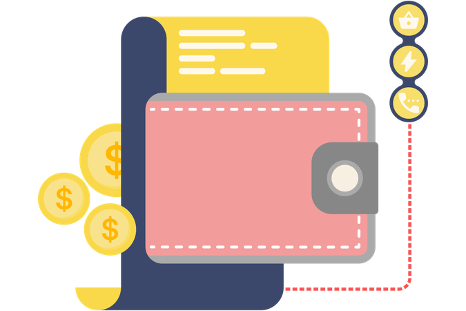 Online Bill Payments  Illustration