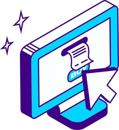 Online bill receipt  Illustration