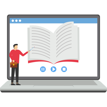 Online-Bücherladen  Illustration