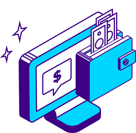 Online business accounting  Illustration