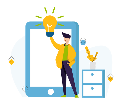 Online Business Idea  일러스트레이션