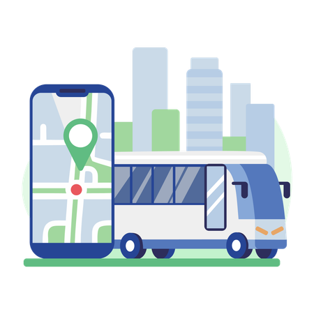 Online business location  Illustration