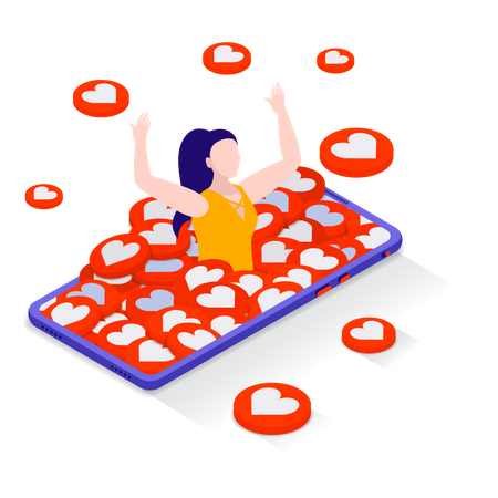 Online Business Marketing  Illustration