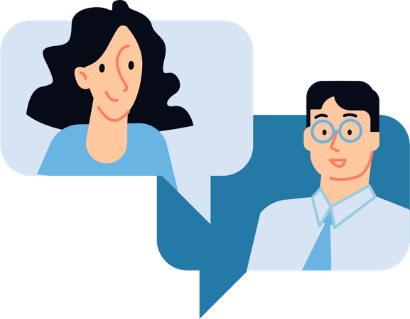 Online business meeting  Illustration