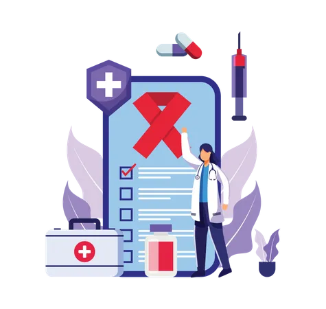 Bundle With Doctor And Medical People Working Or Research Online In Cartoon Charactor Flat Vector Illustration Medical Concept Illustration