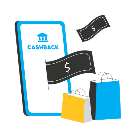 Online Cashback  Illustration