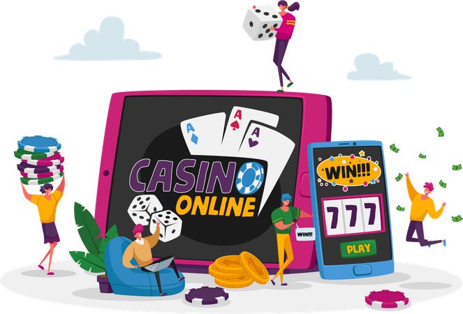 Online casino app  Illustration