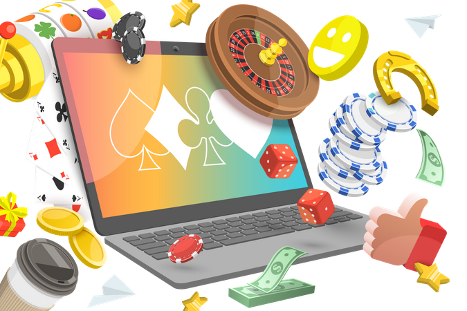 Online Casino  イラスト
