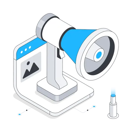 Online Cctv technology  Illustration