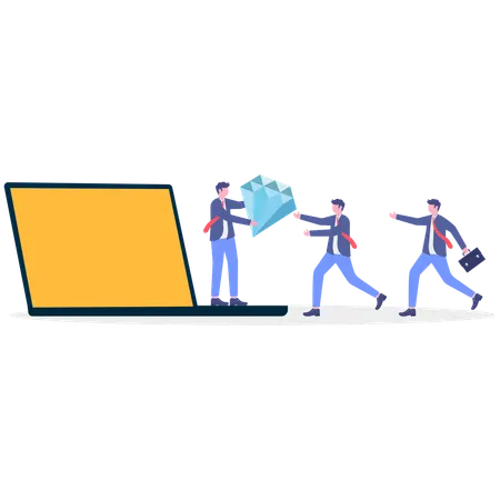 Online charitable donation  Illustration
