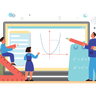 teacher teaching maths lesson illustration free download