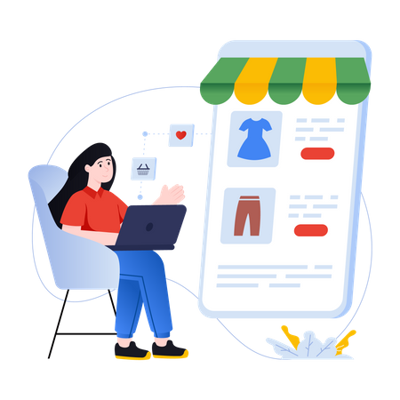 Online Clothing Illustration