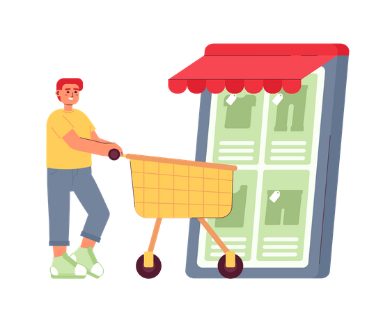 Online clothing store  Illustration