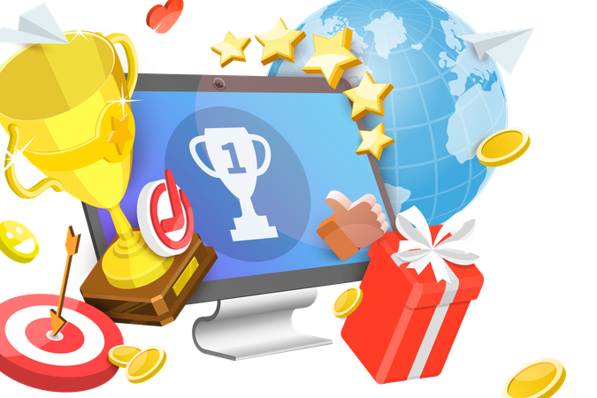 Online Competition Reward  Illustration