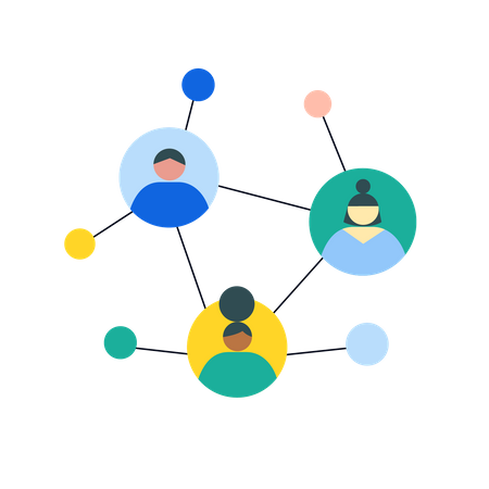 Online connection  Illustration