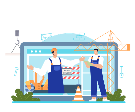 Online Constructor service  Illustration