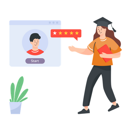 Online Consultancy  イラスト