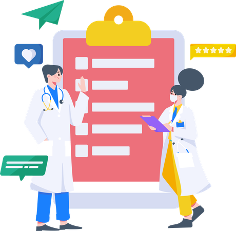 Online Consultation App  Illustration