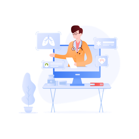 Online Consultation  Illustration