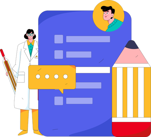 Online Consultation  Illustration