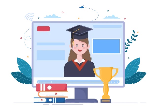 Online Convocation  Illustration